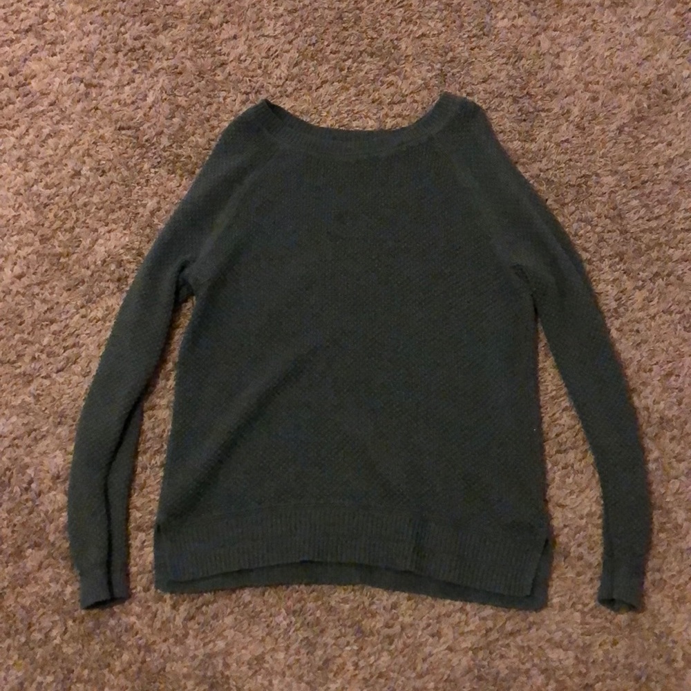 Blue green sweater